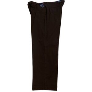 Pennington trouser pants Plus size brown stretch NWT straight leg Chicago size28